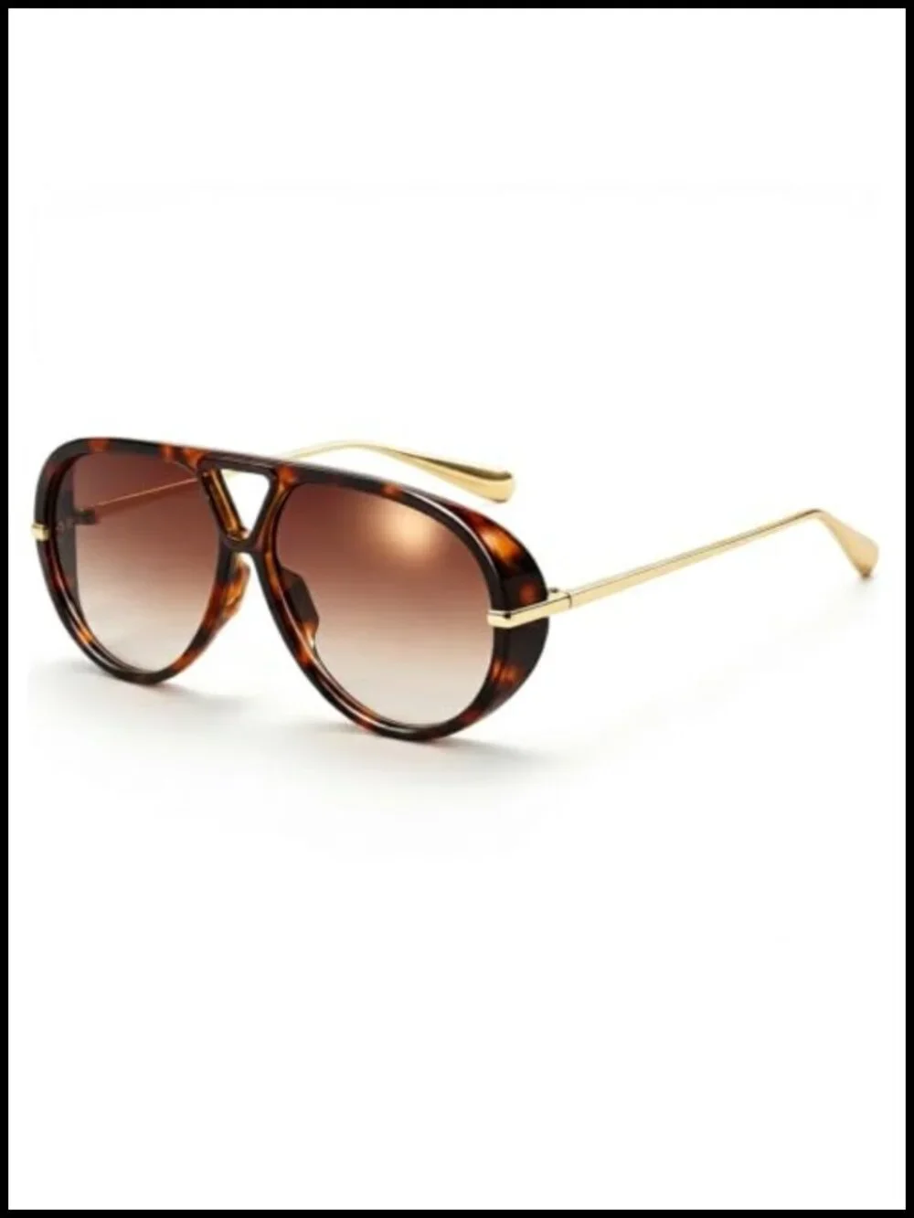 Oversized Aviator Sunglasses Retro Shield UV400 Protection Unisex